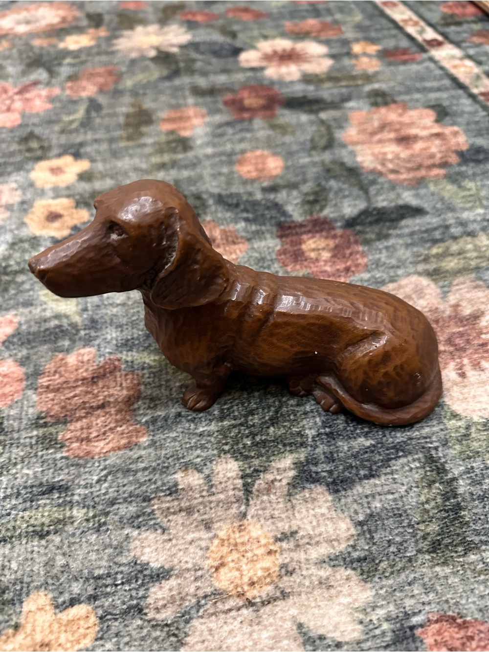 Vintage Brown Dachshund Dog Figurine Decorative Accent by Red Mill